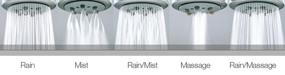 B00162 Душевая лейка CYLINDRICA/5 Ø 75 mm BOSSINI  - Вид №2