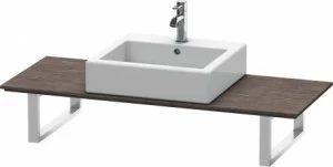 XL027C07272 Консоль для накладных раковин и встраиваемых умывальников, для угла справа X-Large #XL027C 550 мм Дуб брашированный, натуральный шпон