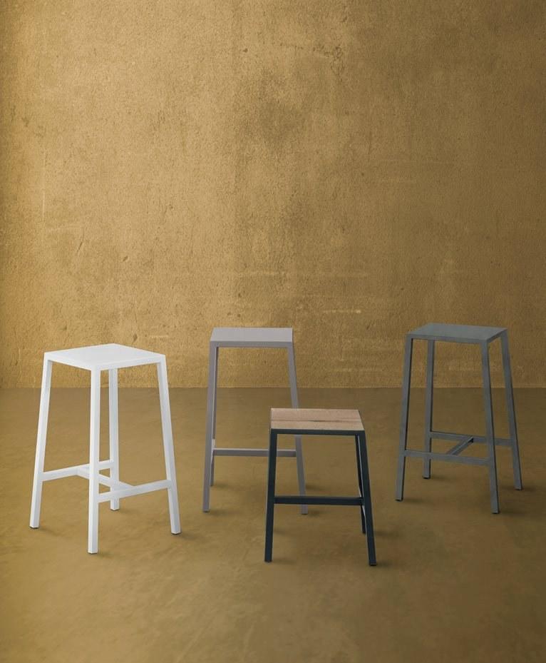 CREO Kitchens Табурет из железа с подставкой для ног  084sla  - Вид №1