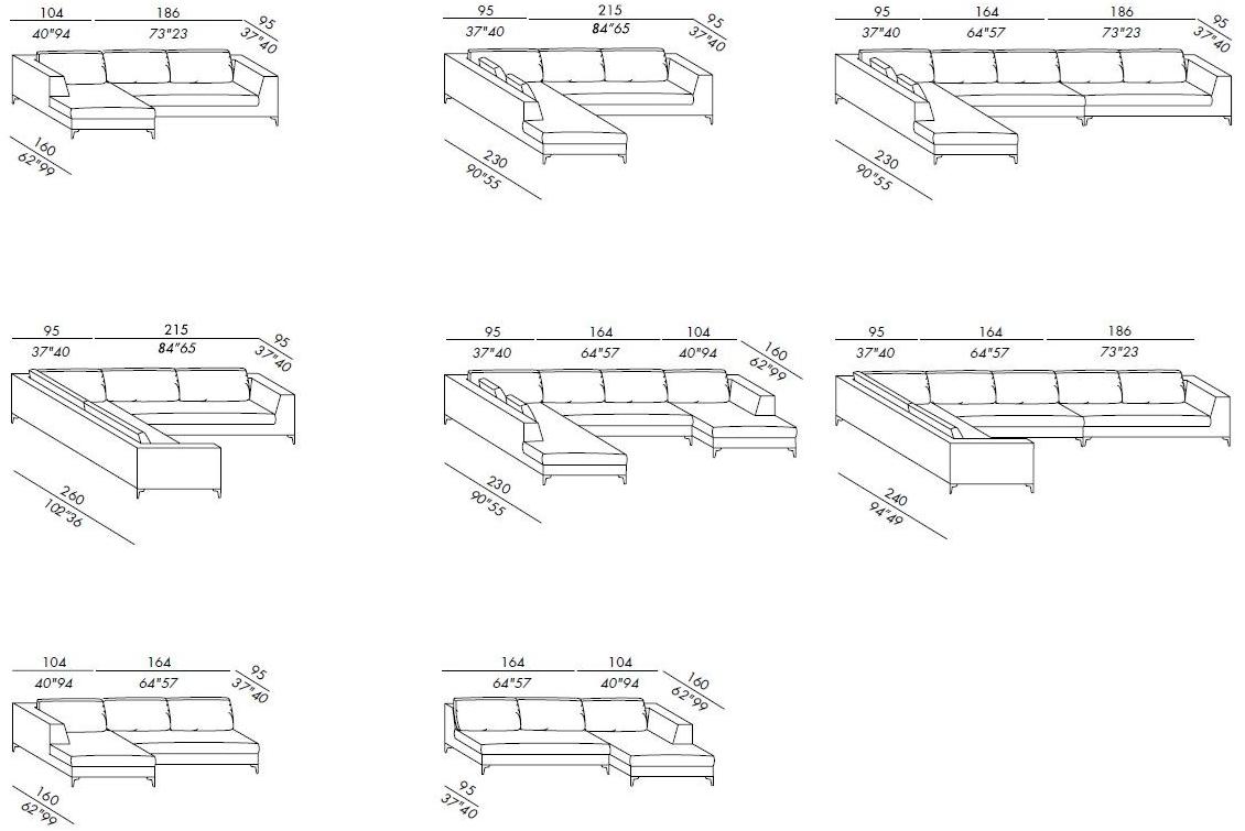 Meridiani Модульный диван со съемным чехлом Louis up sun-id-1511937 - Вид №5