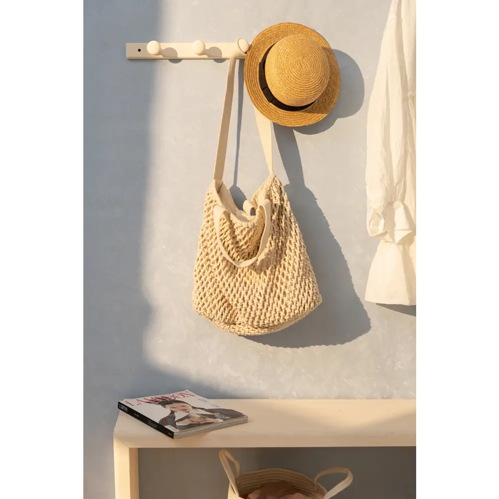 Santreyd Вешалка настенная с 4 крючками в стиле Шик из натуральной сосны 19314631 STLM-0013451 - Вид №2