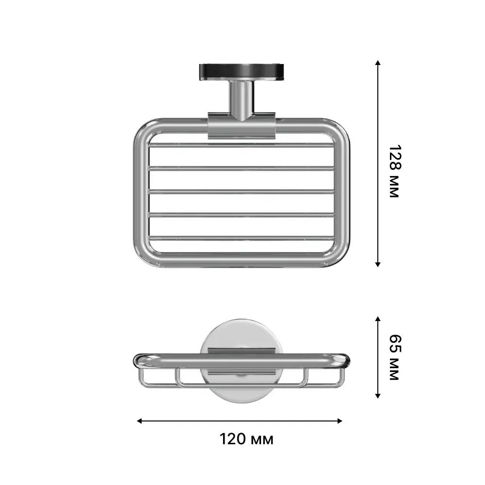 Подвесная мыльница LEMER Aller в стиле хром 89384417 STLM-1542251 - Вид №1