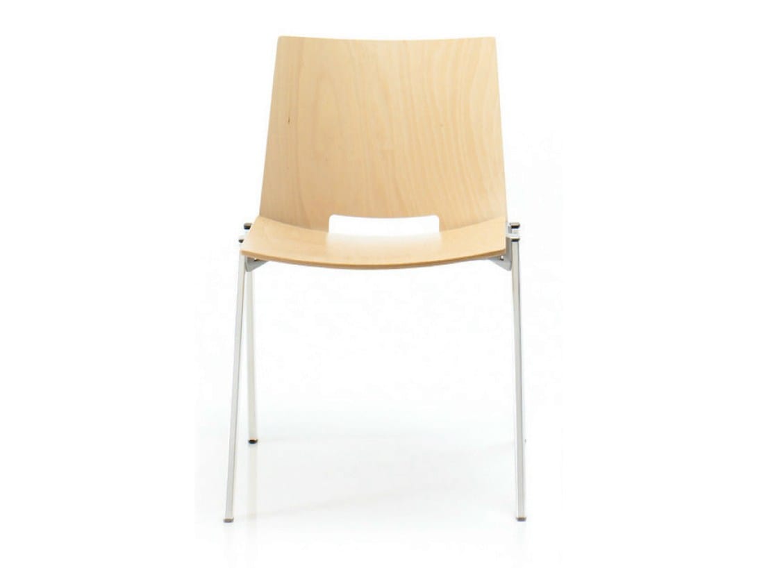 Деревянный штабелируемый стул для залов ожидания LAMM Hl3 ARCH-00105316 - Вид №6