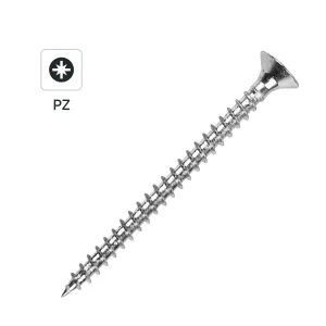 Саморезы универсальные DILWIS потайные острые оцинкованные 5×60 мм (1 кг) 89386285