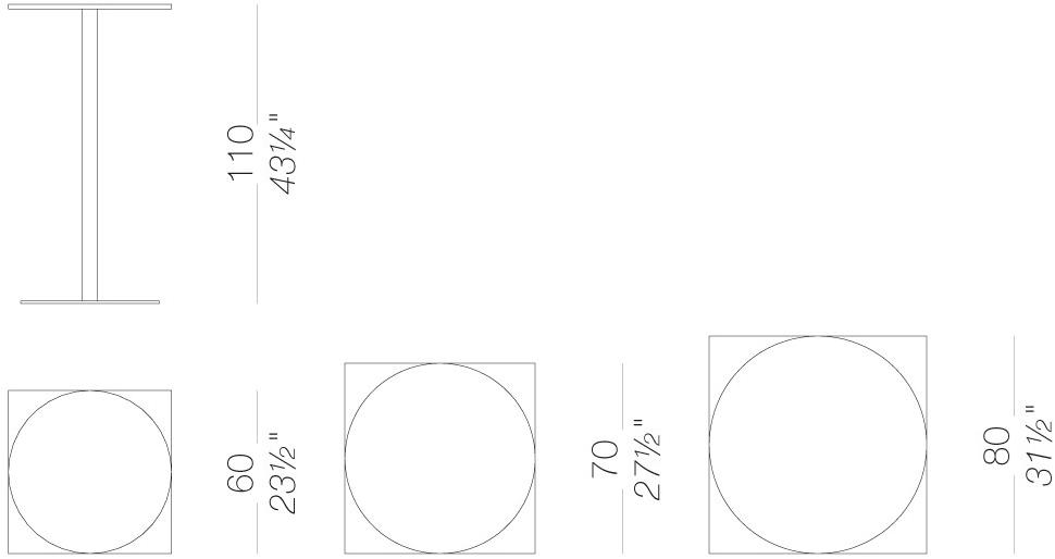 Lapalma Круглый садовый высокий стол Brio outdoor sun-id-1369201 - Вид №8