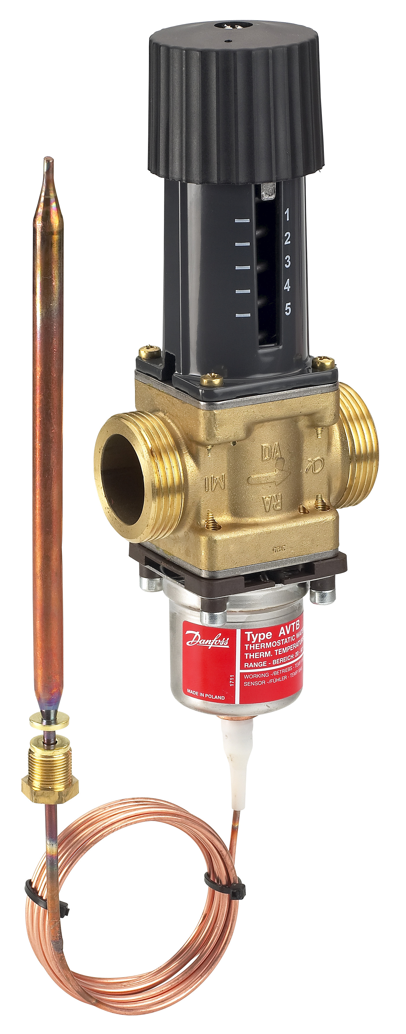 Danfoss Регулятор температуры AVTB AVTB PN16 25 /5,5/30-100/2,3M/н.р. 003N5143  - Вид №15