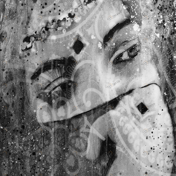 Арт-панель на холсте Alex Turco Middle East Glare Lady In Silver LADYINSILVER