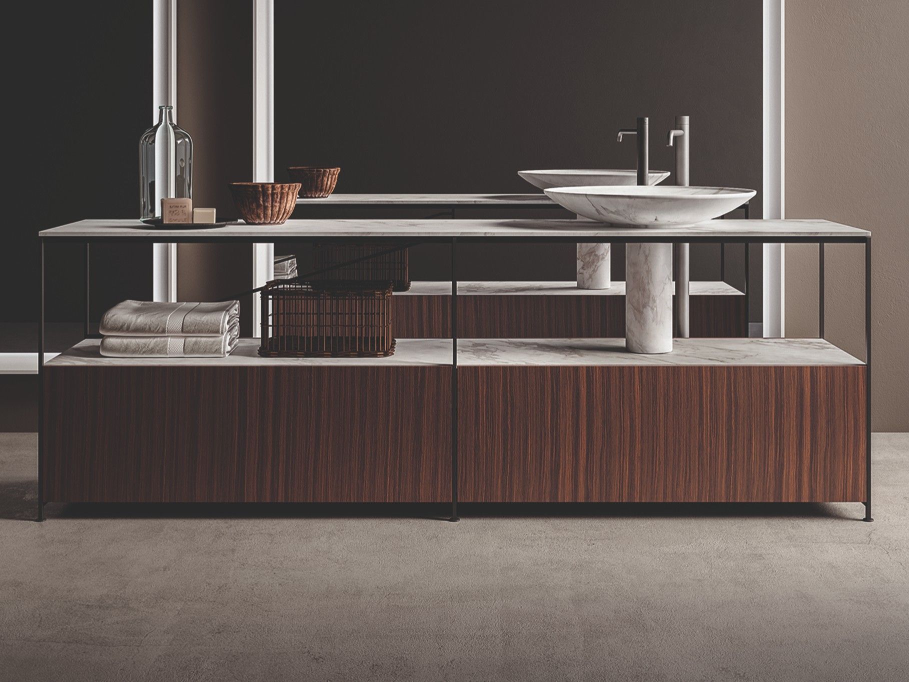 Секционная напольная раковина из нержавеющей стали Boffi R.I.G ARCH-00137729