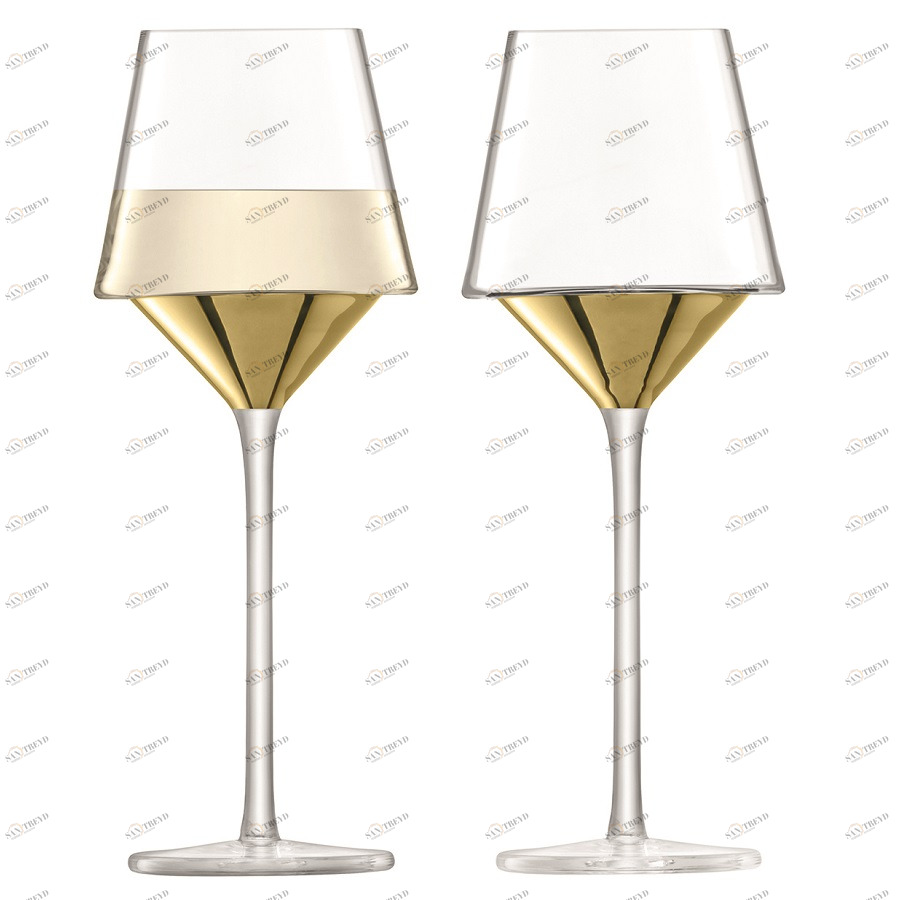 Набор бокалов для вина space 350 мл золото, 2 штуки LSA INTERNATIONAL SPACE 00-3863224 Золото;прозрачный