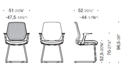 Тканевый мягкий консольный операционный стул с подлокотниками ESTEL GROUP FIRST ARCH-00070311 - Вид №6