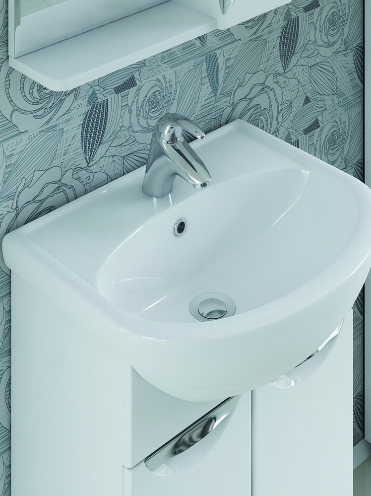 Тумба с раковиной Callao 500 (Уют)500⨉300⨉830 мм белый Santreyd sun-id-664535 - Вид №3