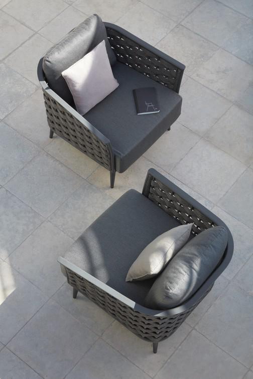 MNST579 1 мест. белый веревка 45мм серебристая Manutti Cascade - Вид №6