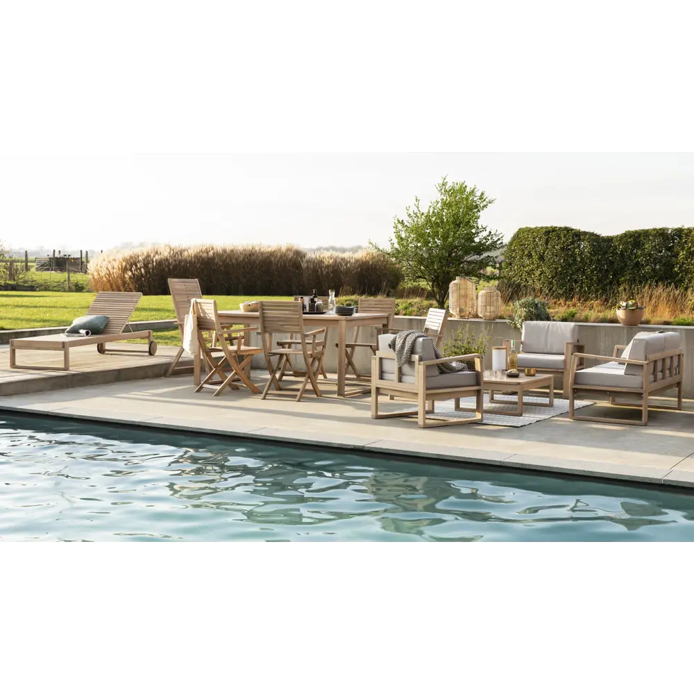 Стол садовый раздвижной Naterial Solaris 180-240x90x75 см акация светло-коричневый Товар без серии STLM-2062329 - Вид №30