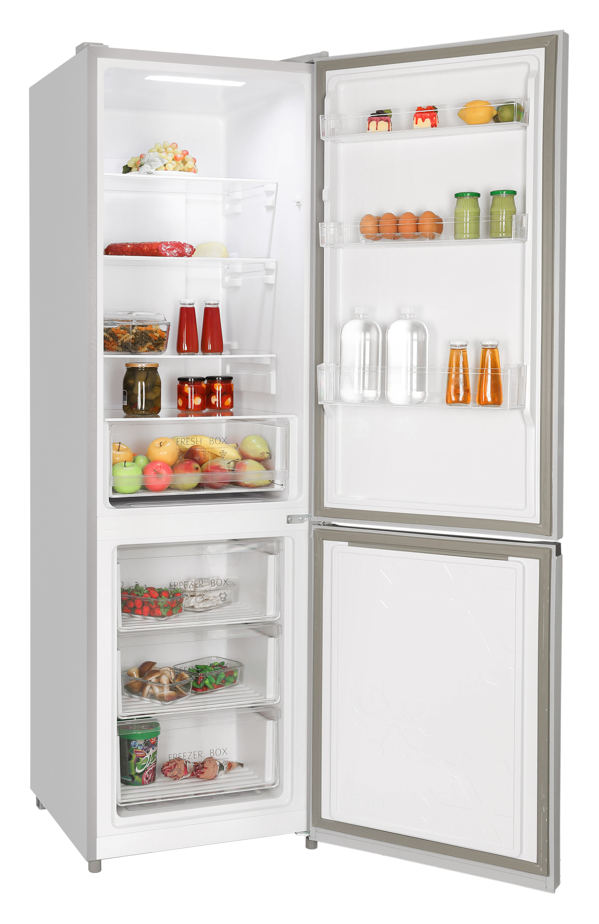 9944656 Холодильник с морозильником   Nordfrost RFC 390D NFS серебристый STDN-0147746 - Вид №4