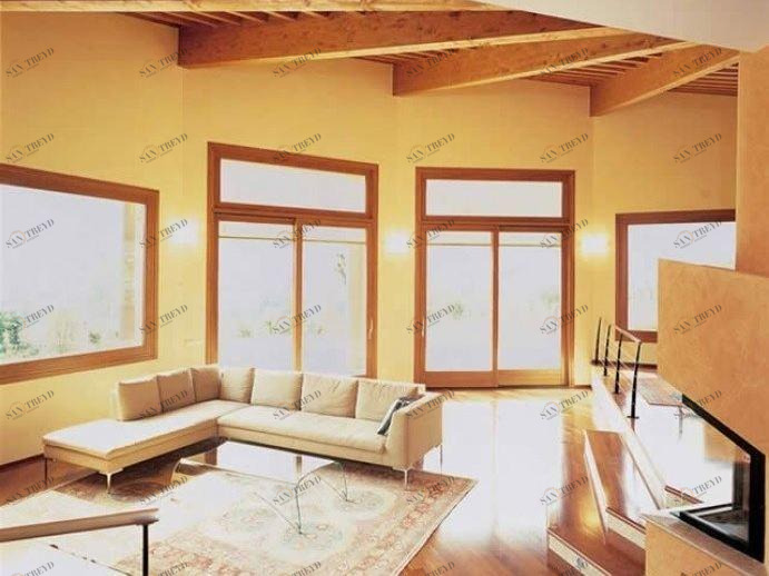 CARMINATI SERRAMENTI Подъемно-раздвижная французская дверь из алюминия и дерева Venice 90 sun-id-1408183