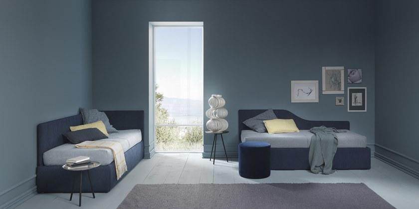 Bolzan Letti Угловая кровать с изголовьем и прямой боковой панелью Line sun-id-1432472 - Вид №2