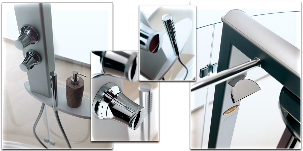 Душевое ограждение с колонной Start 140х70 Walk In 9447-12340 Sx Jacuzzi 944712340SX - Вид №2