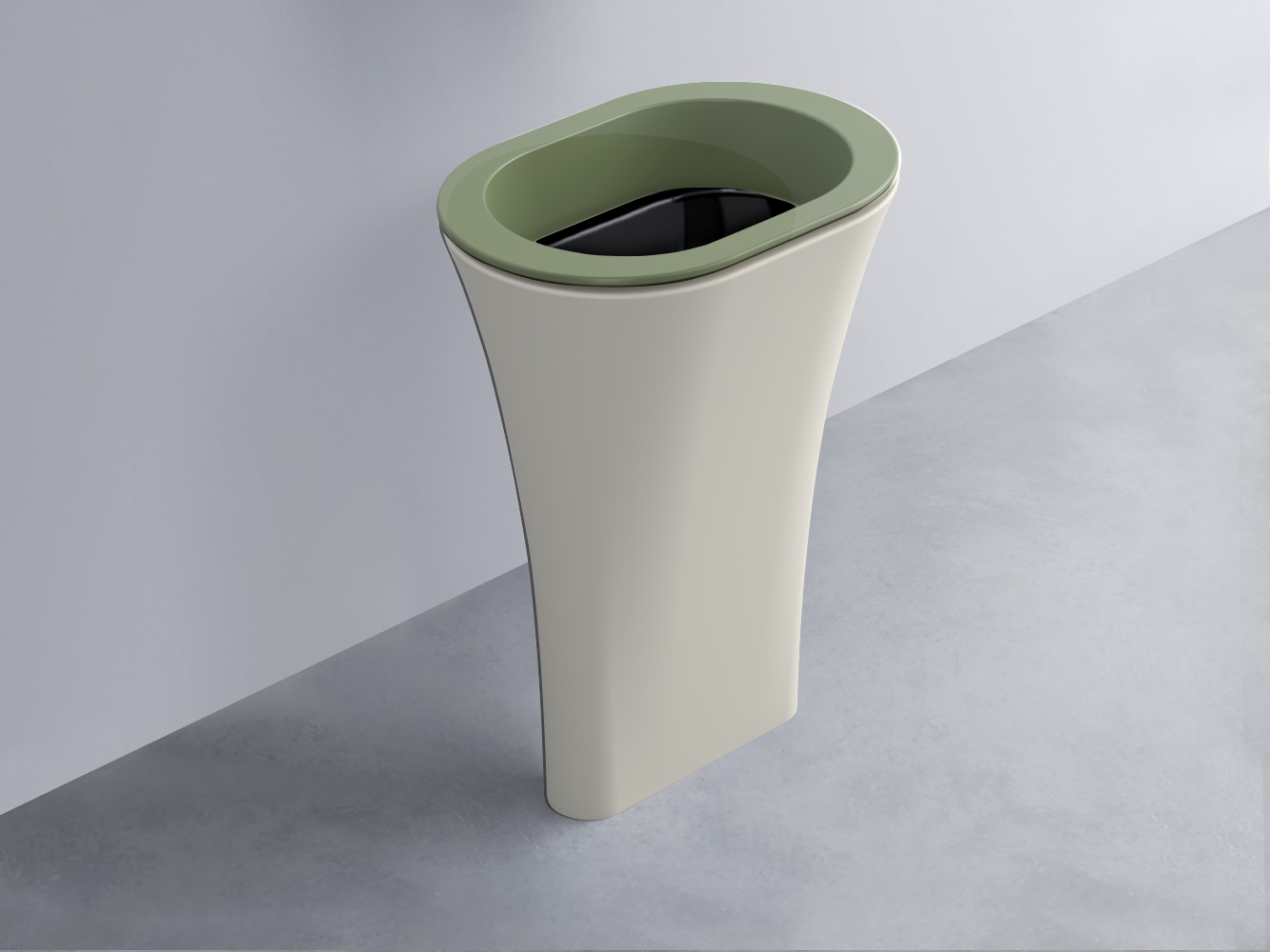 AMLA65-AG+AMPILO-N+AMCOLO-TL Раковина Amedeo Ovale отдельностоящая cielo Enjoy + Amedeo Ceramica Cielo