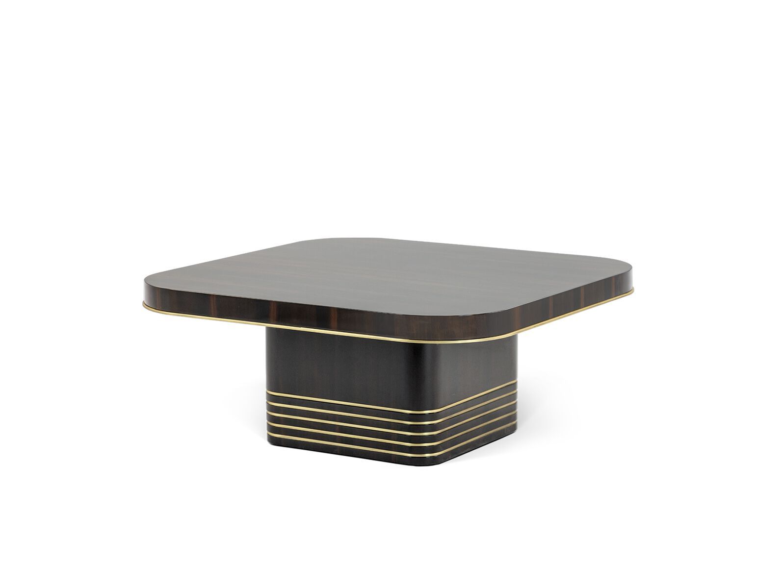 Квадратный журнальный столик из черного дерева JOSÉ LEITE DE CASTRO LIMA ARCH-00041308