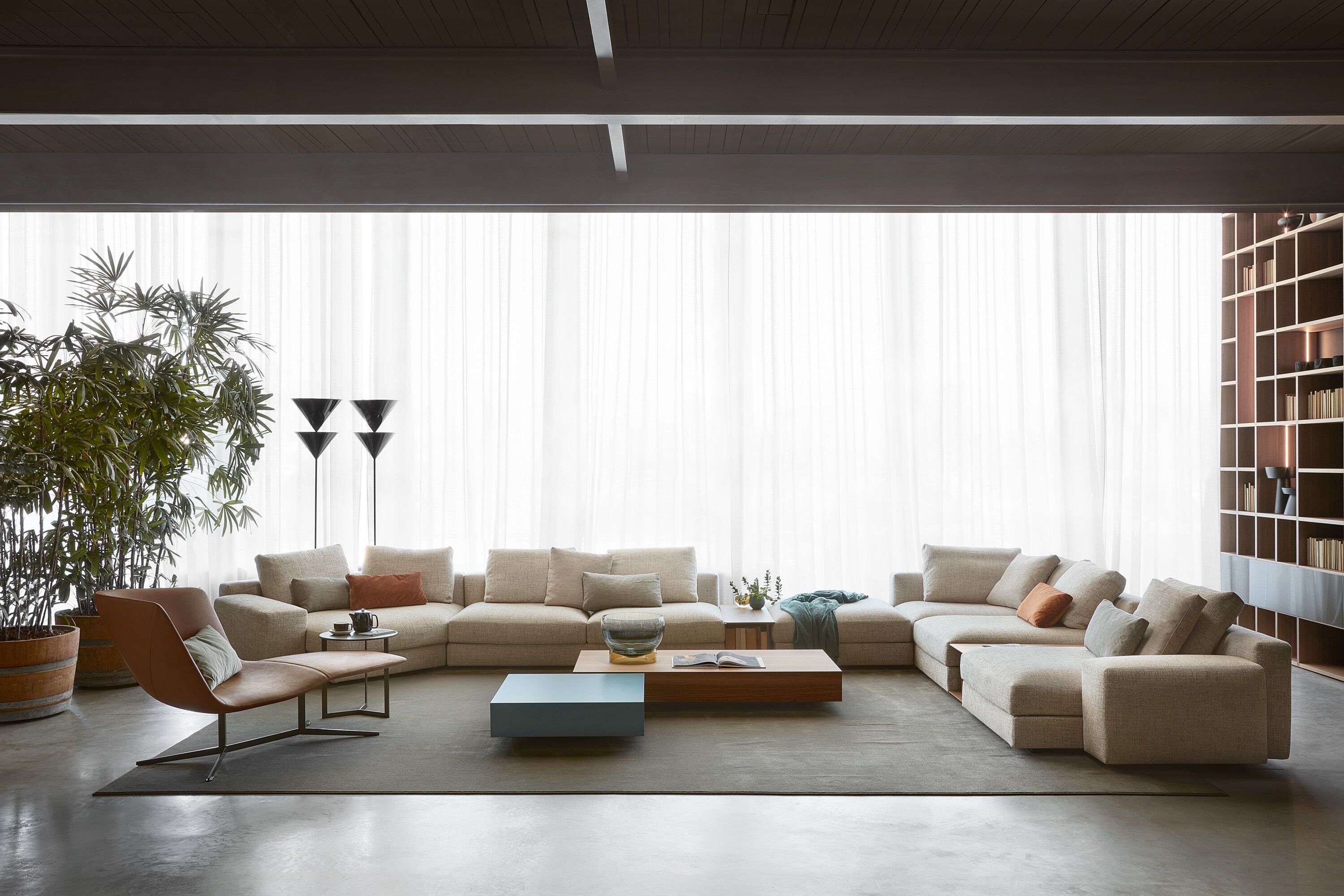 Угловой диван из ткани с полуостровом Lema Venise ARCH-00125173 - Вид №3