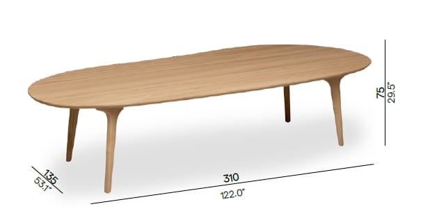 Прямоугольный садовый стол из тикового дерева MANUTTI Torsa ARCH-00127325 - Вид №3