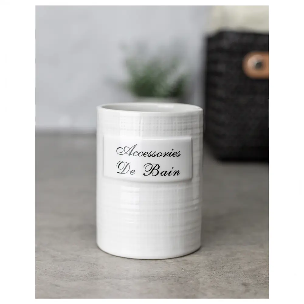 BATH PLUS Керамический стакан для ванной Bain Blanc - элегантный органайзер 89380473 STLM-1577125 - Вид №2