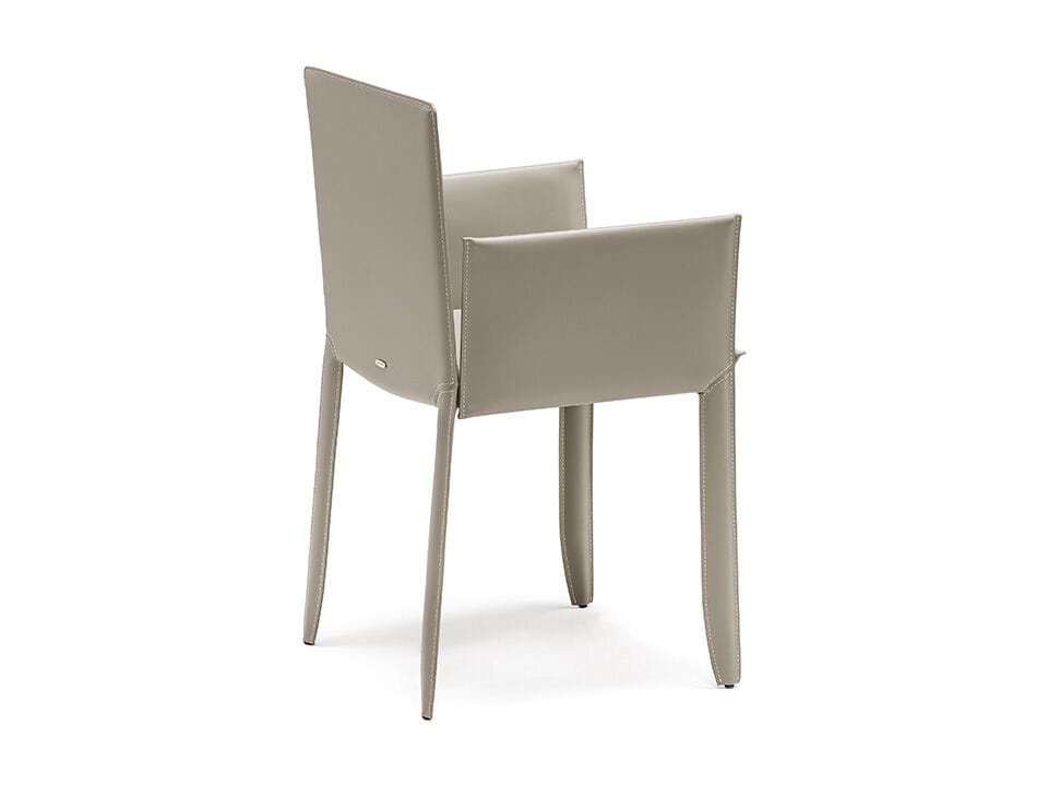 Кожаный стул с подлокотниками Cattelan italia перо ARCH-00145758