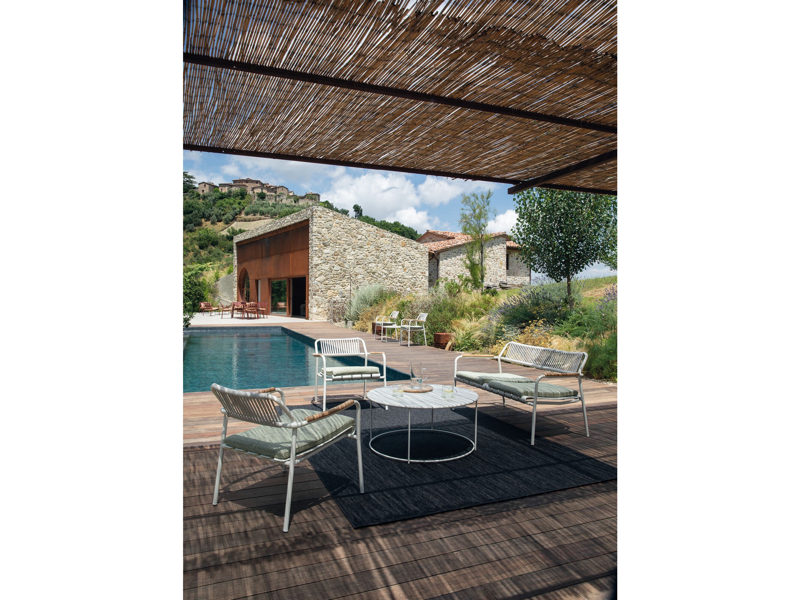 Алюминиевый и веревочный 2-местный садовый диван Vermobil Verdea Rope ARCH-00086542 - Вид №2