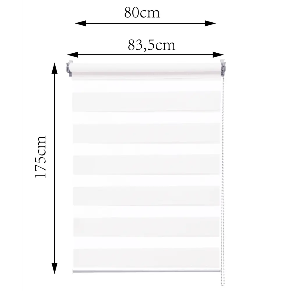 Штора рулонная день-ночь Inspire Siberia 80x175 см белая White 0 82688391 STLM-2211347 - Вид №8