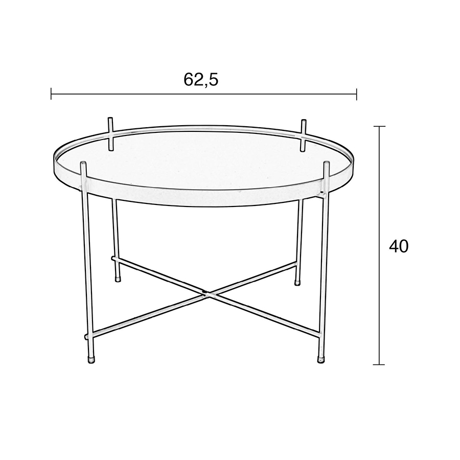 Стол журнальный Cupid Large медный Zuiver 2300049 - Вид №6