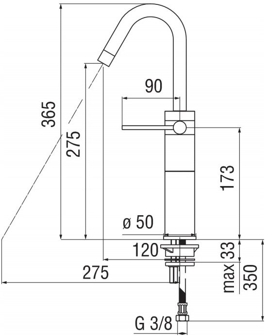 Nobili Rubinetterie Смеситель для раковины, однорычажный Plus Pl00158cr - Вид №1