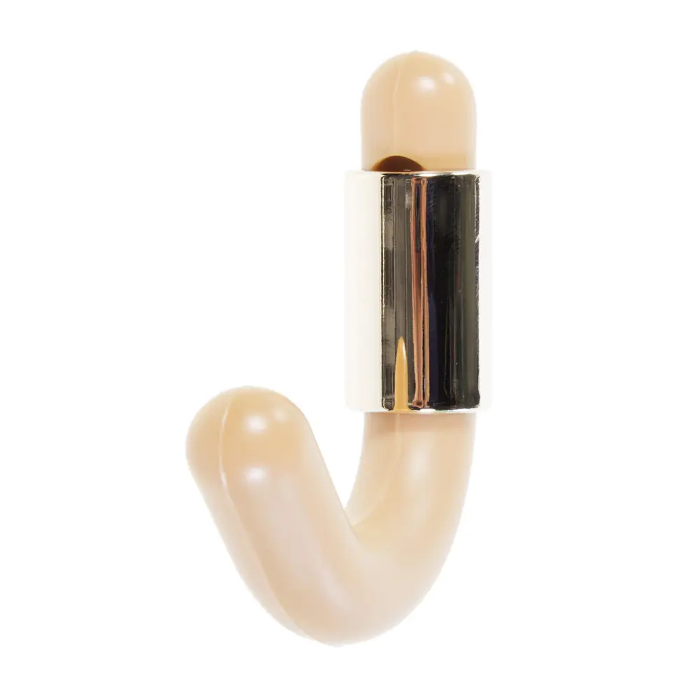 Крючок малый Elikor 111/113 70 мм ПВХ цвет бежево-золотой STLM-2187398