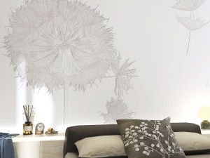 Обои с цветочным узором