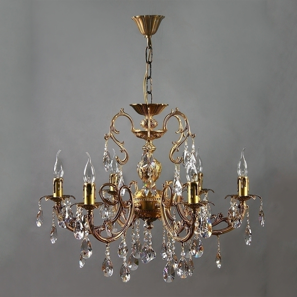 096502 Люстра Ambiente 6L 8888/6 AB Tear Drop Mantra Alicante