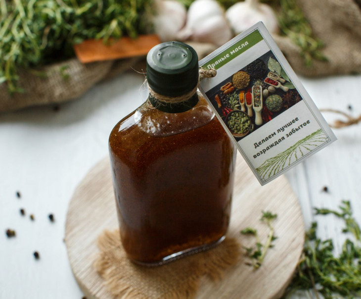 6569 Масло с приправами "Для мяса испанское толедо" Вкусляндия  - Вид №2