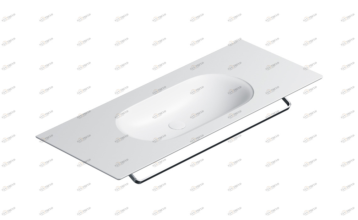 1125HZBM Подвесная раковина настенная консольная овальная CERAMICA CATALANO  белая 