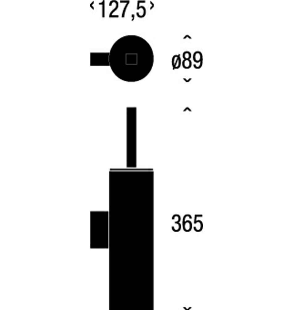 FROST Ершик для унитаза 4, настенный » матовый Нержавеющая сталь Матовый Q302336510  - Вид №2