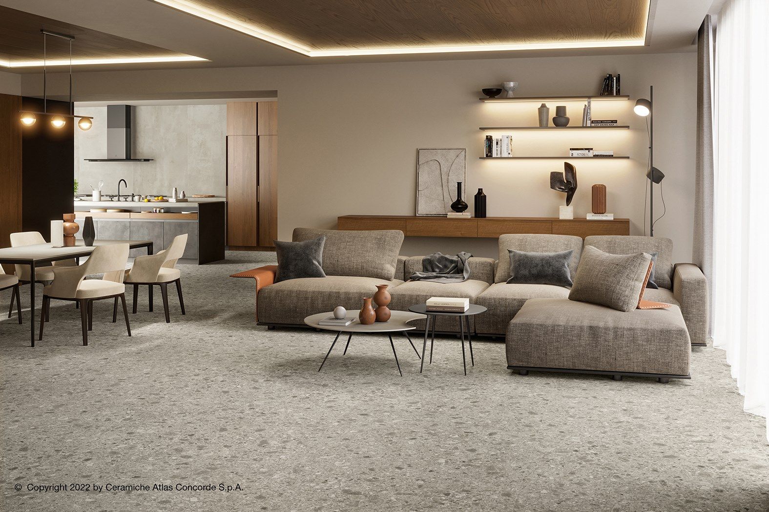 Пол / облицовка керамогранита с эффектом камня для внутреннего и наружного применения Atlas Concorde Boost Mix ARCH-00023665 - Вид №15