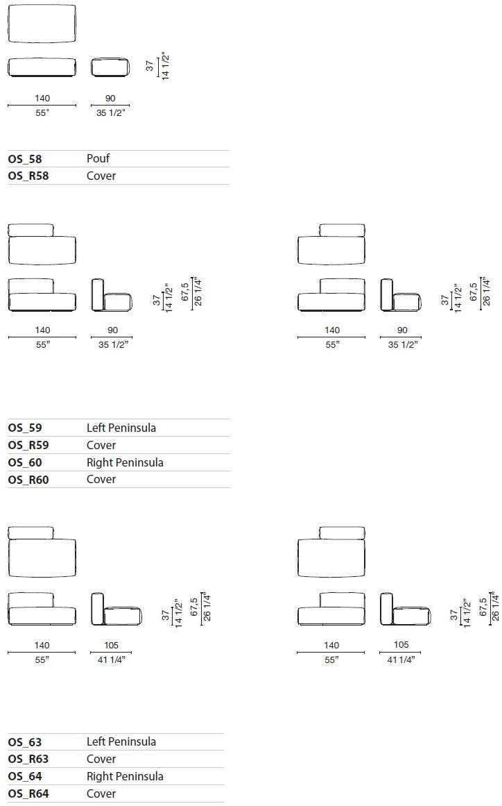 Cappellini Модульный диван со съемным кожухом sun-id-1435214 - Вид №23