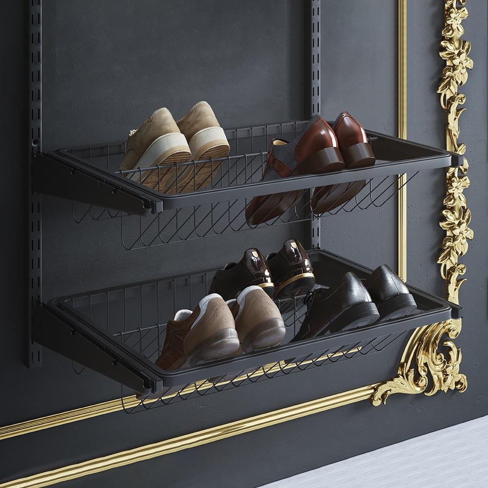 Выдвижная обувница , 410x555 мм, черный LJPS0363 Public Steel Россия  - Вид №2