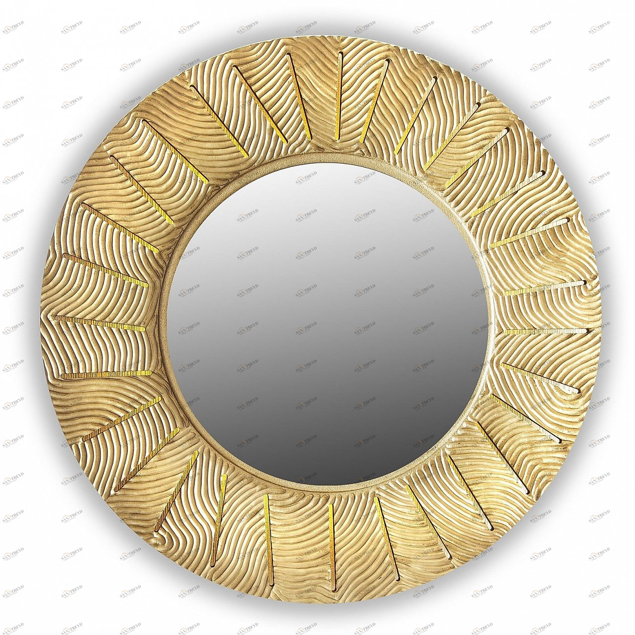 Золотое зеркало круглое настенное SUNSHINE IN SHAPE SUNSHINE 00-3860118 Золото 