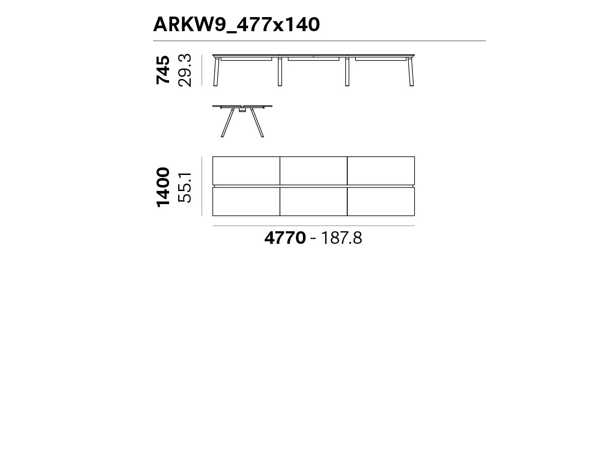 Рабочая станция Pedrali Arki-Table ARCH-00011207 - Вид №3