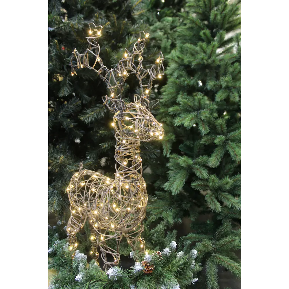 17861641 Электрогирлянда-фигура «Олень» 160 LED ламп, 98 см, коричневый цвет, для улицы STLM-0957093 Santreyd  - Вид №9