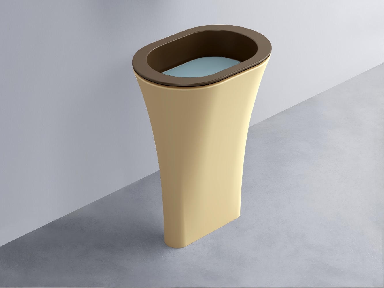 AMLA65-CA+AMPILO-PL+AMCOLO-CN Раковина Amedeo Ovale отдельностоящая cielo Enjoy + Amedeo Ceramica Cielo