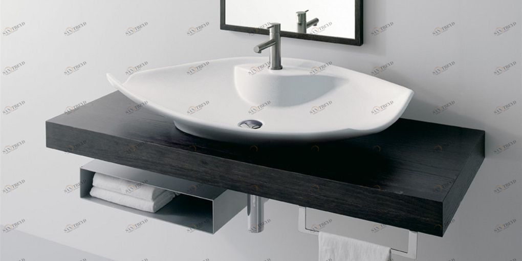 8054R Накладная раковина на столешницу  прямоугольная Scarabeo Ceramiche 