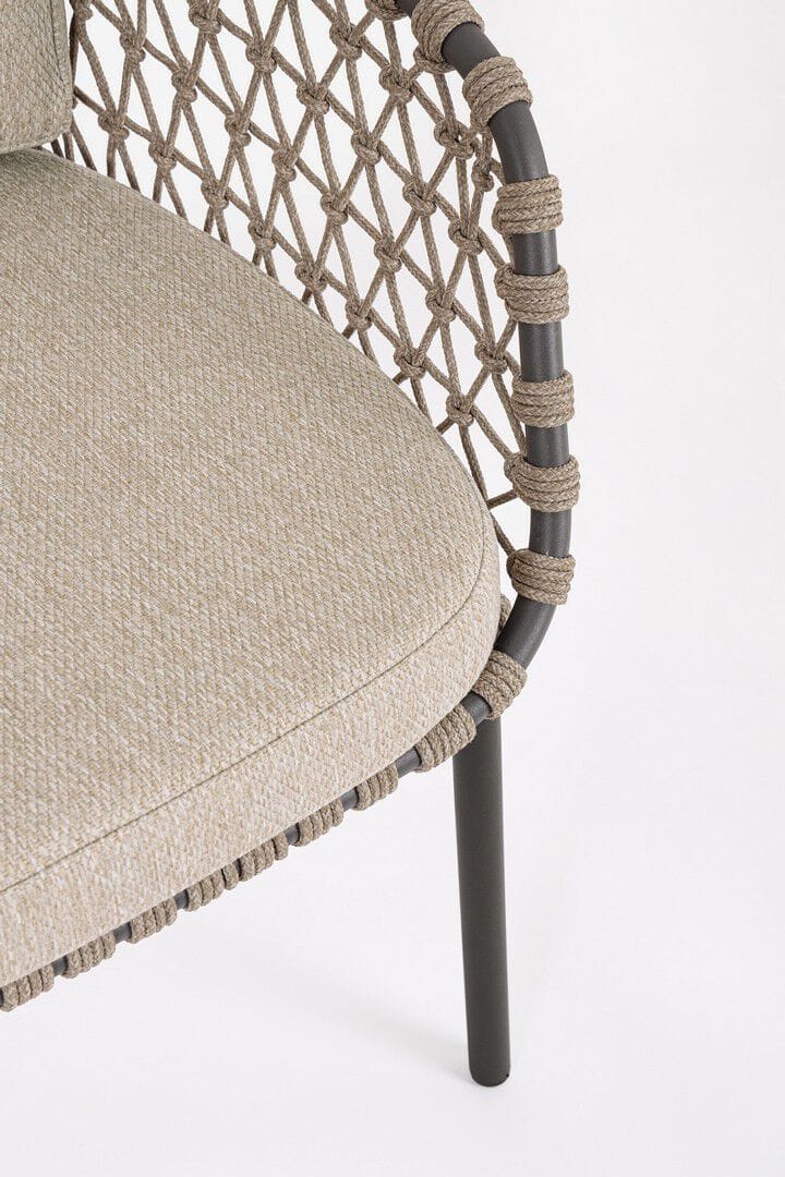 Веревочный садовый стул со встроенной подушкой BIZZOTTO Ivissa ARCH-00125255 - Вид №2