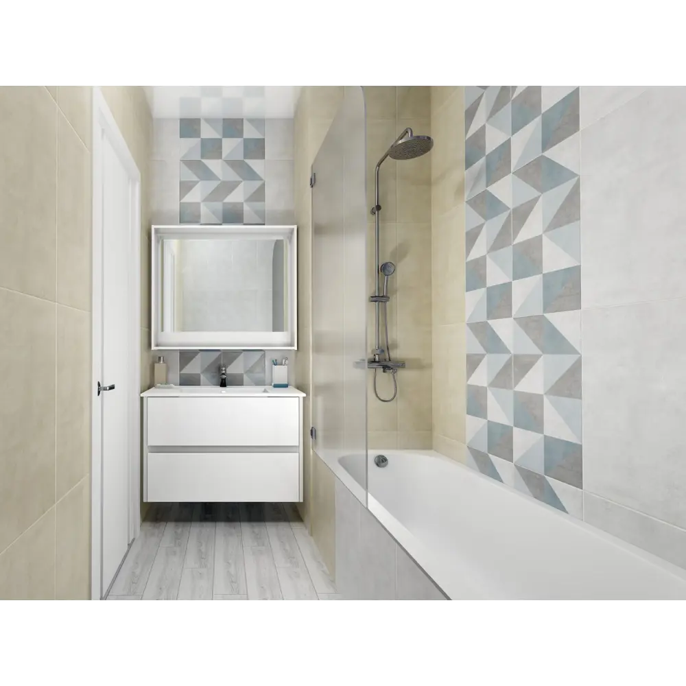 Плитка настенная Loft Grey 30х60 см 1.62 м² цвет светло-серый BELANI STLM-2148494 - Вид №5