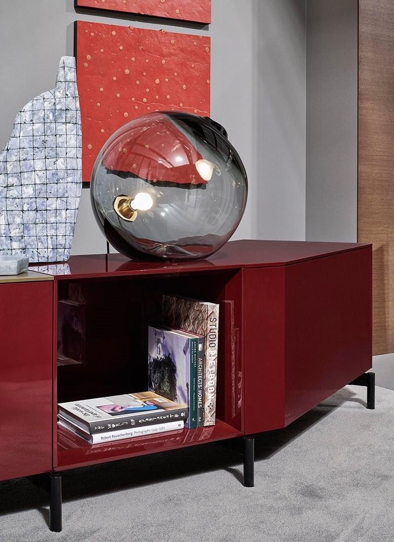 Meridiani Буфет из лакированной древесины с распашными дверцами sun-id-1479492 - Вид №1