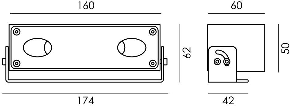 NEXO LUCE Регулируемый светодиодный проектор для улицы из нержавеющей стали Projector nexo luce 2246 - Вид №2