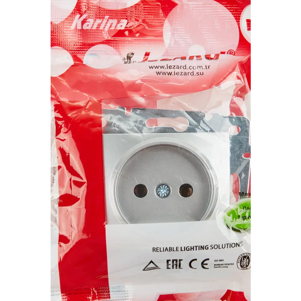 Розетка Lezard Karina без заземления цвет матовый серый STLM-2167692 - Вид №6